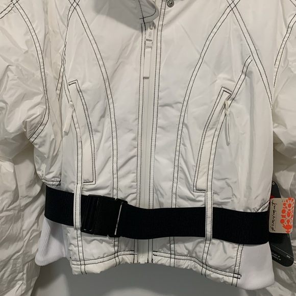 FP MOVEMENT Powder Vixen Jacket White & Black NWT - Picture 7 of 10